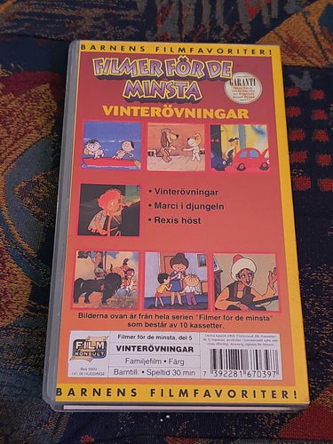 Filmer För De Minsta 5 - Bl.a. Vinterövningar VHS Svenskt Tal