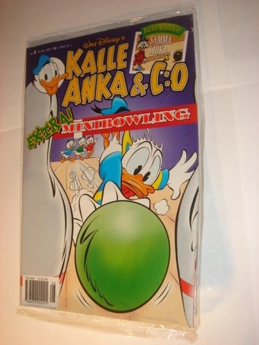 KALLE ANKA & Co I ORIGINAL PLAST leksak 2001 8 MINIBOWLING