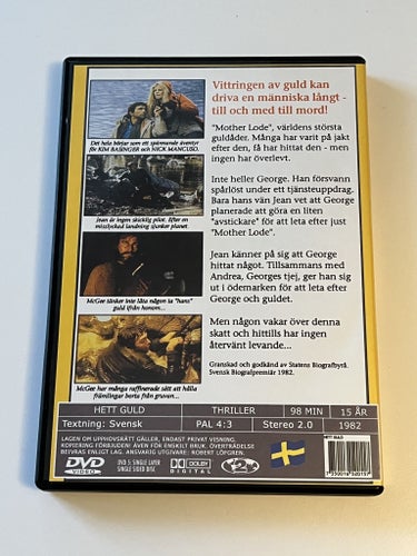 Hett guld (Kim Basinger & Charlton Heston, 1982). Beg. DVD