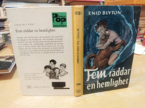 Fem räddar en hemlighet av Enid Blyton, Pop 506, very fine plus