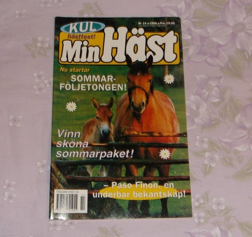 Min Häst tidning nr 14 1996 hästtidning hästar barn tonår häst tjej tidning