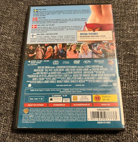 HALL PASS (2011) SVENSK EXHYR MKT FIN! BRÖDERNA FARRELLY, OWEN WILSON