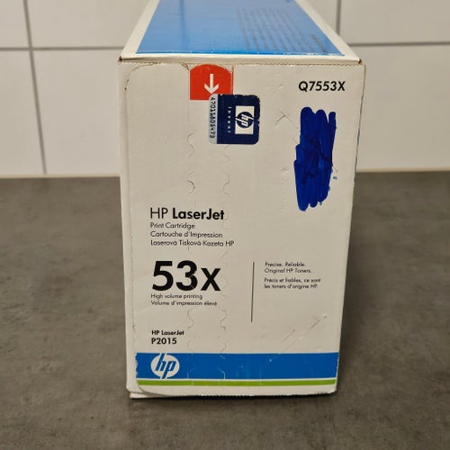 HP 53X (Q7553X) Black High Yield Original LaserJet Toner Cartridge, OEM