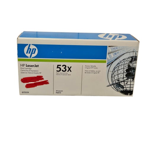 HP 53X (Q7553X) Black High Yield Original LaserJet Toner Cartridge, OEM