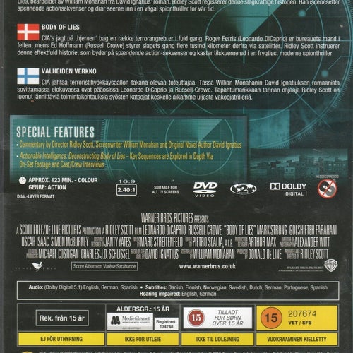 Body of Lies (DVD) med Leonardo DiCaprio och Russell Crowe