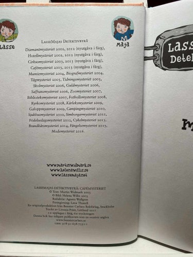 LasseMajas Detektivbyrå - Cafèmysteriet
