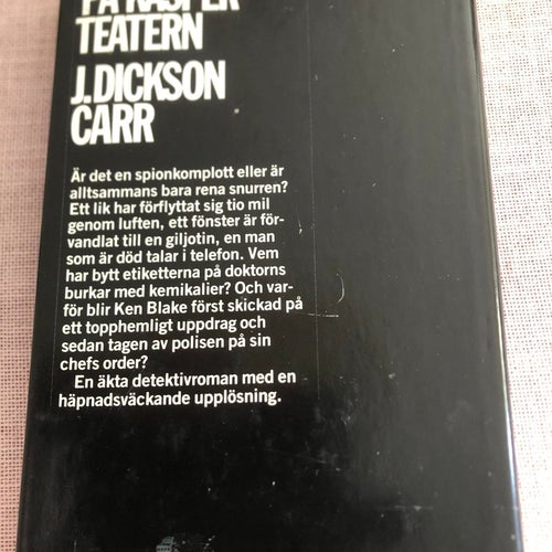 Morden på Kasper-teatern av J. Dickson Carr