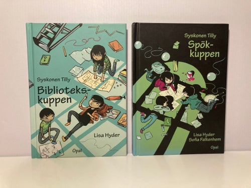 Syskonen Tilly: Bibliotekskuppen & Spökkuppen - Lisa Hyder - Inbundna