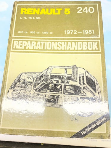 RENAULT 5 Reparationshandbok 1972-1981