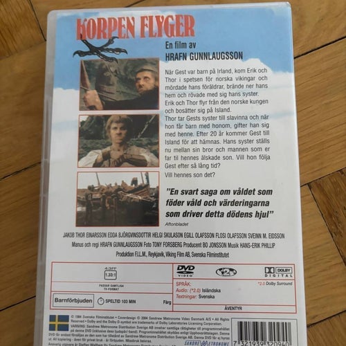 Mkt bra skick isländska filmen Korpen Flyger (DVD)