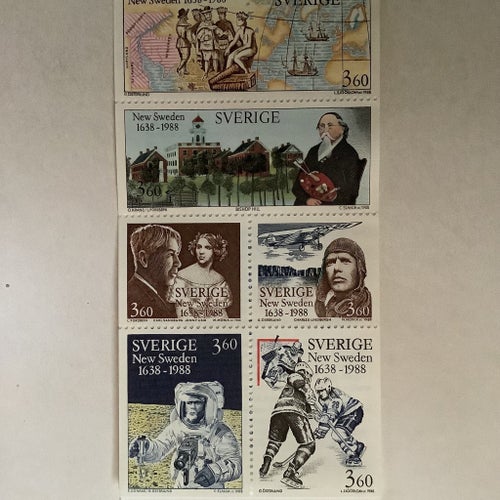 Häfte 384. New Sweden 1638-1988.