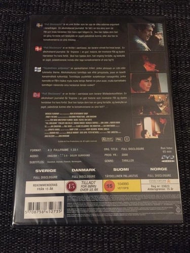 DVD / Full Disclosure / Ny & inplastad!