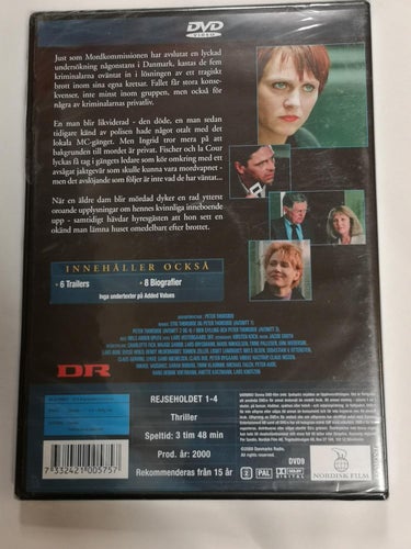 DVD Mordkommissionen Nr. 1 Rejseholdet 1-4 INPLASTAD