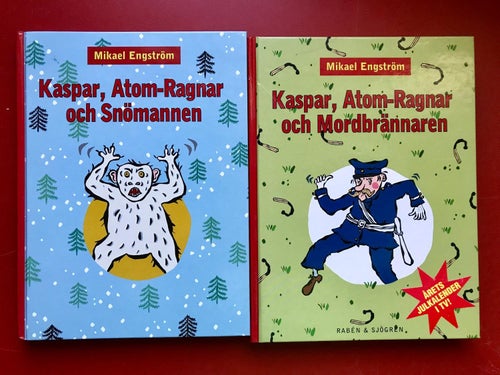 3 böcker med KASPAR OCH ATOM-RAGNAR Mikael Engström