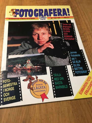 Fotografera! nr 1 maj 1994 (Tomas von Brömssen)