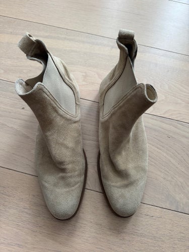 Beiga chelseaboots i mocka, str. 41