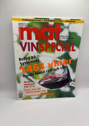 Allt om Mat Vinspecial 2003 – 1463 viner betygsatta