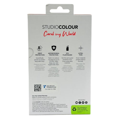 Tech21 iPhone 11 Pro TPU Skal - Korall | Stöttåligt & Ultratunt | Studio Colour