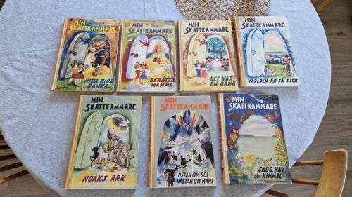 Min Skattkammare, 7 böcker - barn 1960-talet.