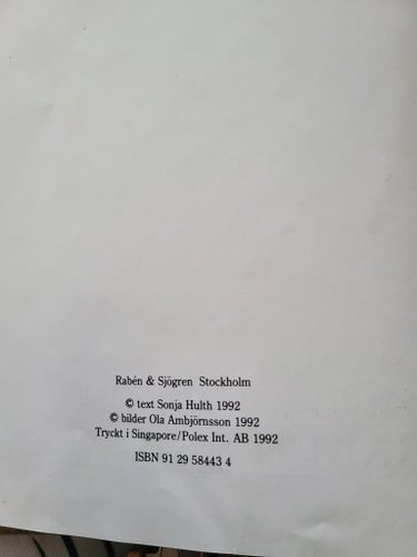 Bok Barnbok När svenskarna flyttade till stan av Sonja Hulth, 1992