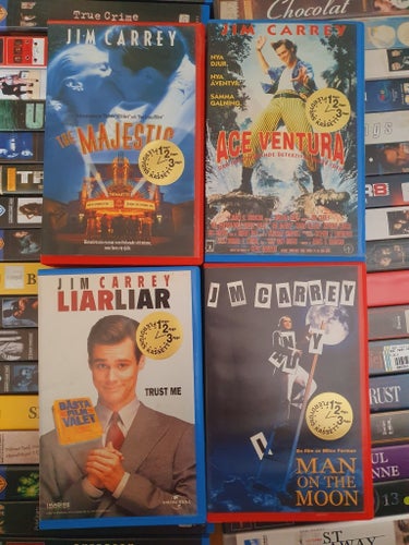 4x Jim Carrey (X-Rental Paket 28) Ace Ventura, The Majestic, Liar Liar,