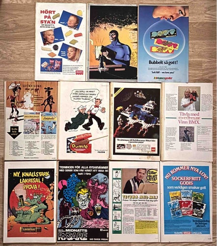 Parti Fantomen Tidningar - Blandade Årgångar, 1974-90, 11 st.