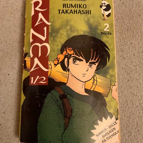 Ranma vol 2 - svenska manga anime fantasy rumiko takahashi inu yasha inuyasha
