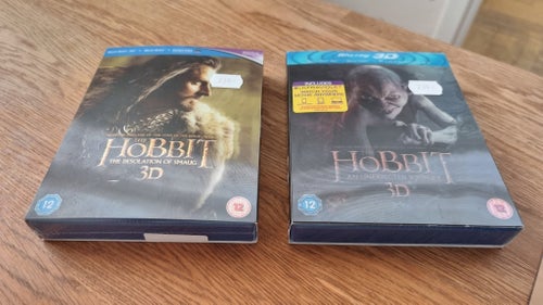 Två Helt Nya Och Inplastade 3D Blu-ray Filmer: The Hobbit