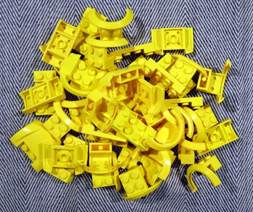 LEGO Gul Hjulhus City bil Blandat Ca 70 gram