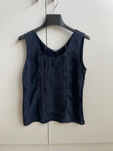 JIL SANDER NAVY svart topp storlek XS