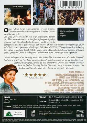 Oliver (1968) Carol Reed med Mark Lester, Ron Moody, Oliver Reed