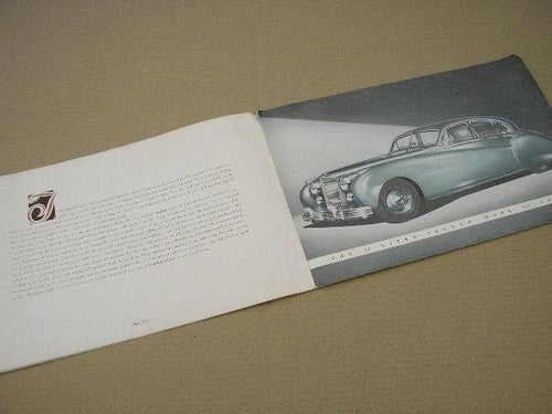 Försäljningsbroschyr JAGUAR Mark VII Saloon XK 120 Engine