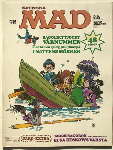 MAD - 1981:3 VF med sagobok