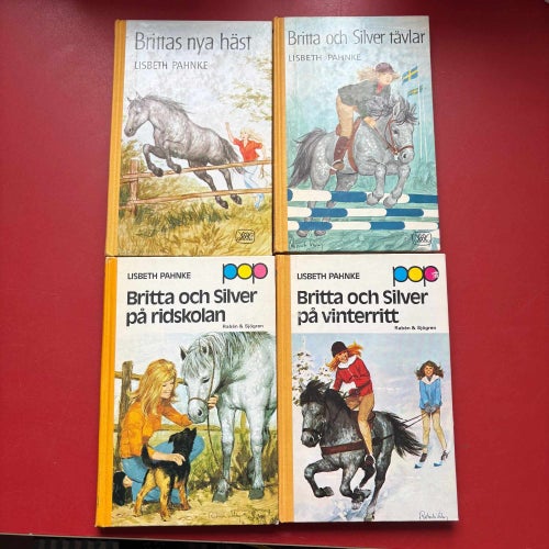4 böcker om BRITTA OCH SILVER Lisbeth Pahnke