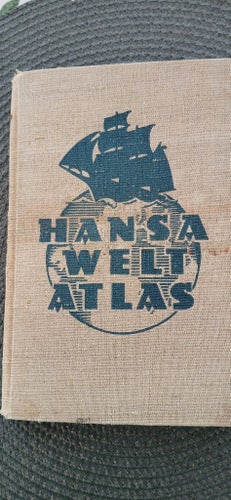 Hansa Welt Atlas av Professor Dr. Muris och Otto Wand, 1938