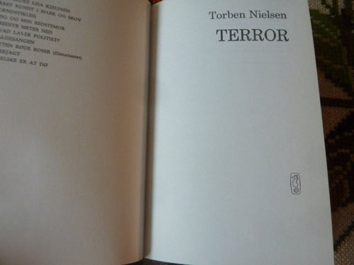 TERROR, TORBEN NIELSEN, BOK, PRINTED IN DENMARK 1976, DANSK