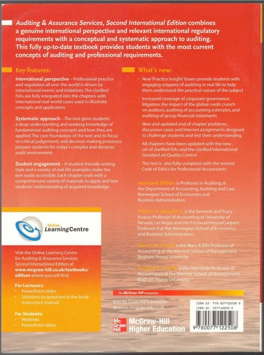 Auditing and Assurance Services / Eilifsen, Messier, Glover, Prawitt