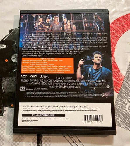 MAD MAX 3: BORTOM THUNDERDOME (BEYOND THUNDERDOME 1985) MKT FIN SVENSK SNAPCASE!