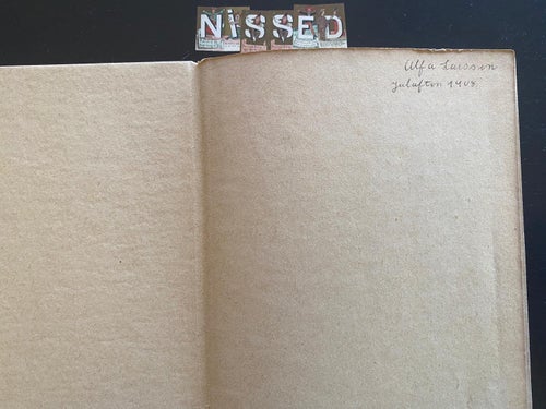 Inbundet häfte Julkvällen en dikt i tre sånger 1903 . 49 sidor