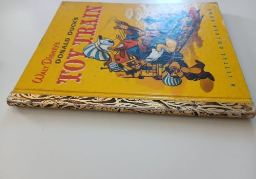 Unikt samlarobjekt! Walt Disney's Donald Duck's Toy Train by Jane Werner, 1950