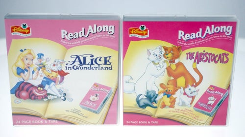 Disney Read-Along: Alice in Wonderland & The Aristocats - Book & Cassette Tapes