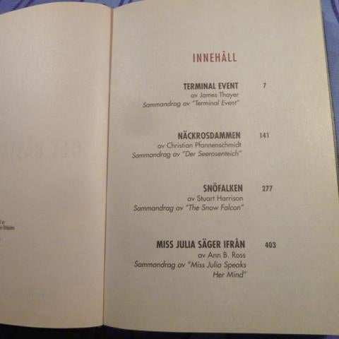 TERMINAL EVENT, J. T., NÄCK., C. P., SNÖ., S. H., MISS., A. B. R., 2000, BÖCKER