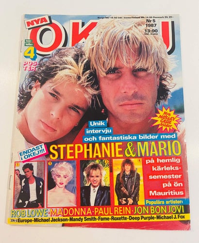 Tidningen OKEJ ! Nr     5  - 1987 .