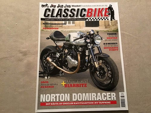 CLASSIC BIKE NR 8 2014 NORTON DOMIRACER,HD MUSEET,VAN VEEN OCR 1000,HERCULES W