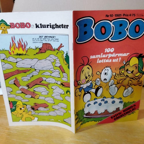 Bobo 1981 nr 10 Ulrika lindström Thomas Lindholm Frida Hjalmarsson