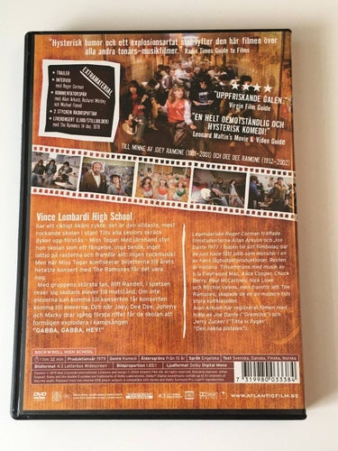 Rock'n'roll high school, special edition, feat. The Ramones (1979 ). Beg. DVD