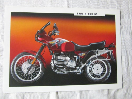 BMW R 100 GS R100GS Broschyr