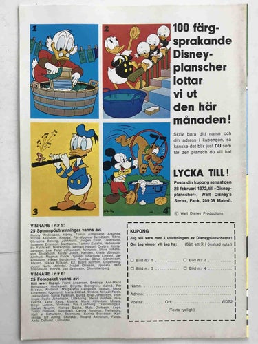 Walt Disney´s Serier - 1972:2 VF