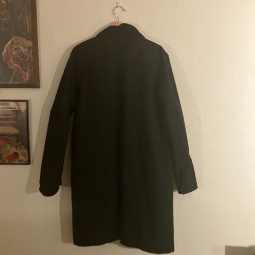 Svart trenchcoat storlek large