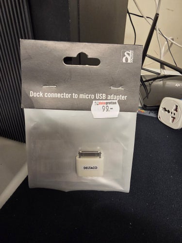 DELTACO Dock Connector till Micro USB-adapter
